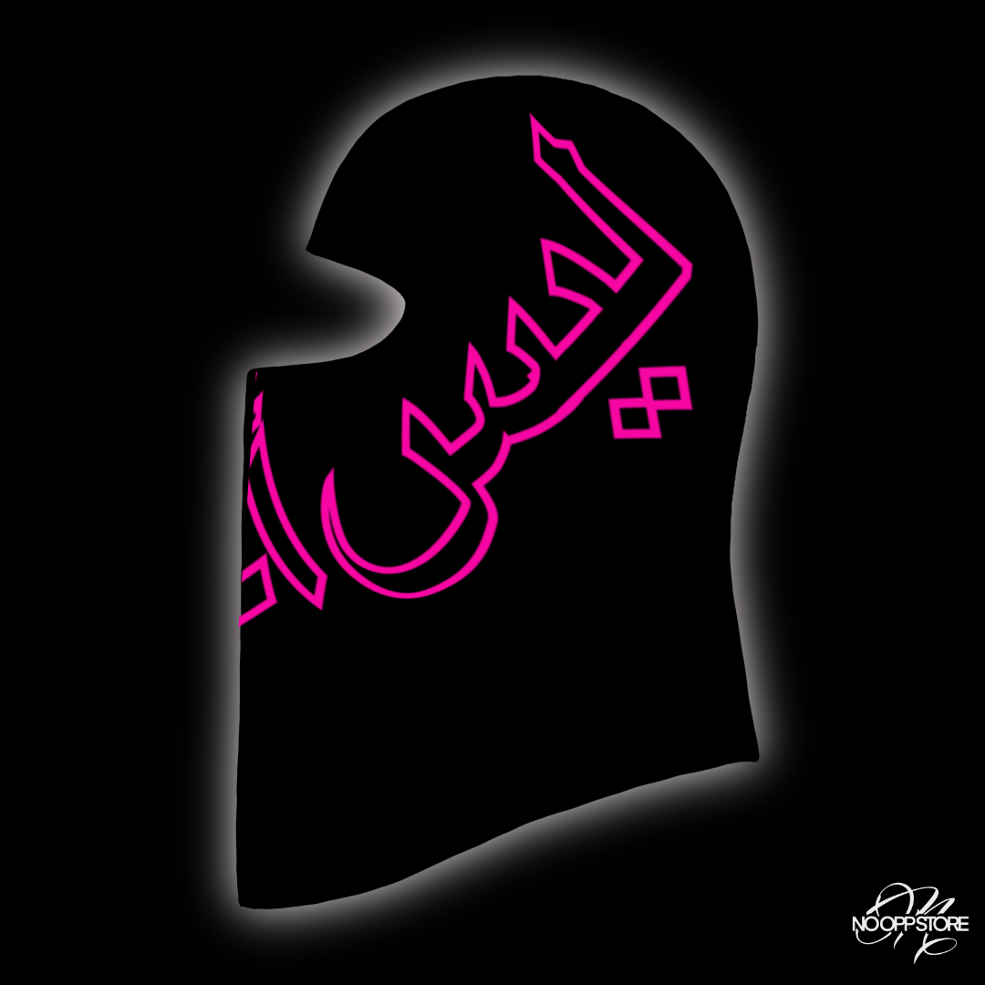 BALACLAVA 5.0 - ARABIC BLACK AND PINK